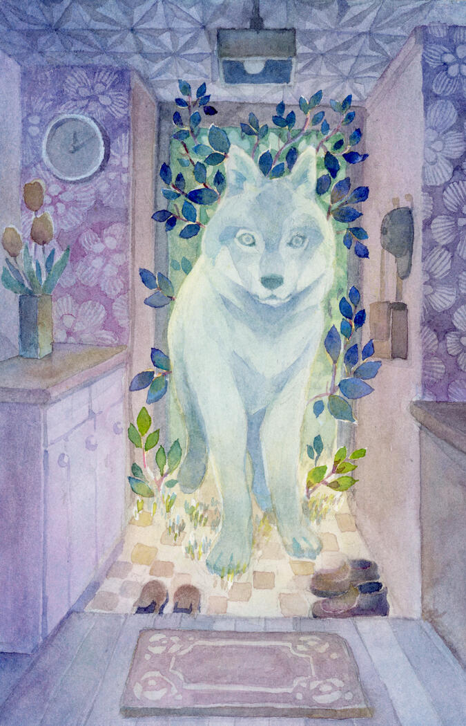 A visitor at midnight